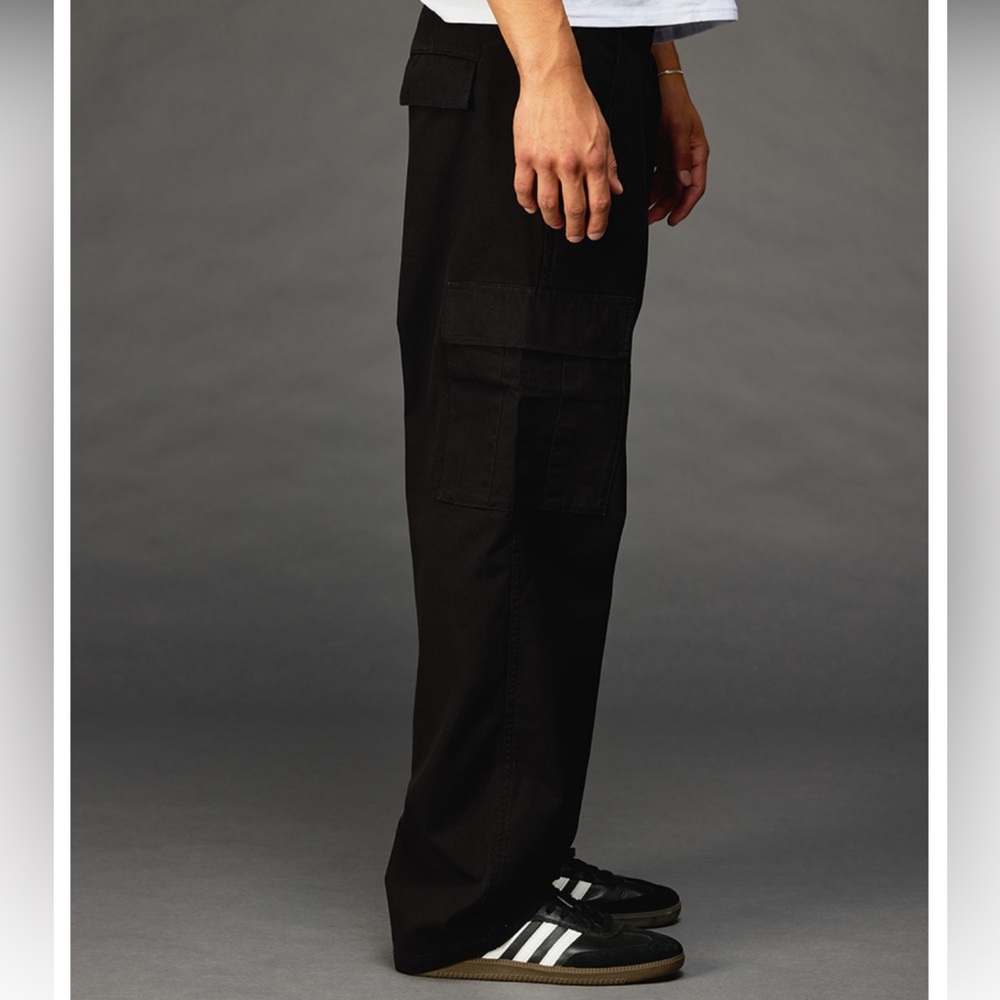 RSQ by Tillys Mens Loose Cargo Pants - black 28 x 30 - Picture 11 of 13